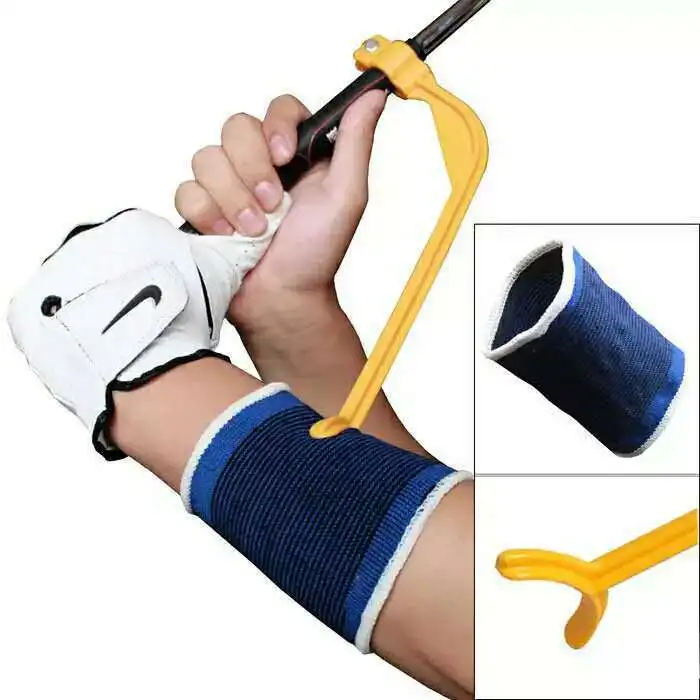 1Piece Golf Swing Trainer Beginner Gesture Alignment Training Aid Aids Correct Swing Trainer Golf Clubs Tools Accessories practice guide golf swing trainer beginner alignment golf clubs gesture correct wrist training aids tools golf accessories