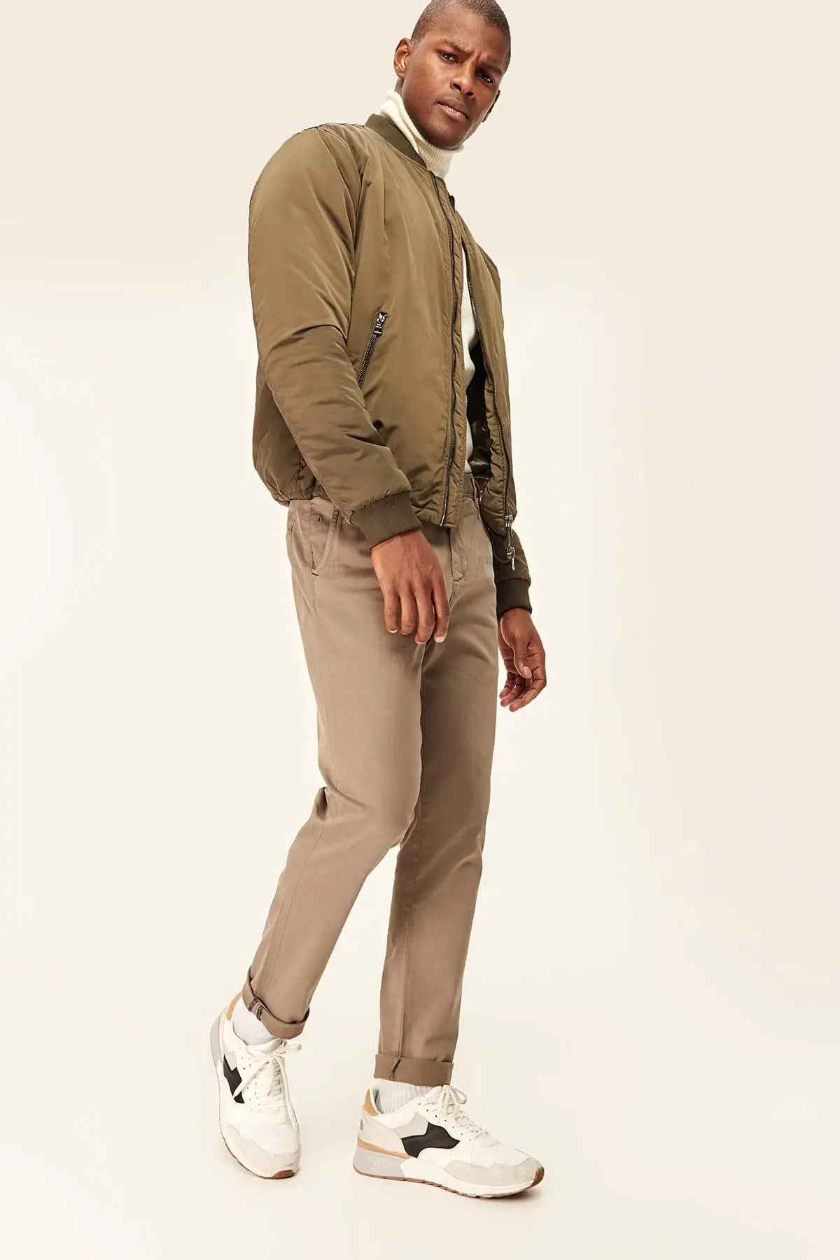Trendyol хаки мужские Чино брюки TMNSS19TS0005 |