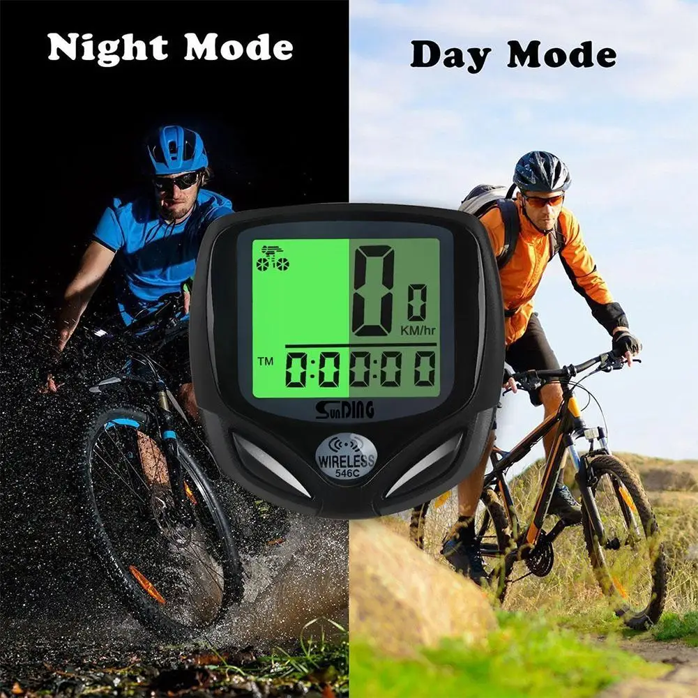 Mounchain Multifunctions Bicycle Speedometer Odometer Backlight LCD Luminous Display MTB accessories | Спорт и развлечения