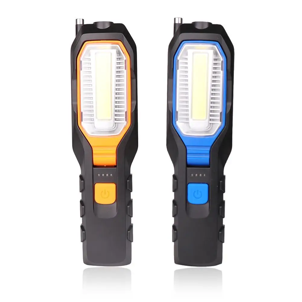 Новый 800LM LED + COB Встроенный аккумулятор 4 режима микро USB фонарик высокого качества