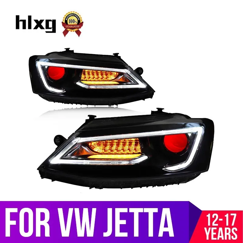 Светодиодный фонарь для VW Jetta 2012 2017 Автомобильный светодиодный двойные линзы