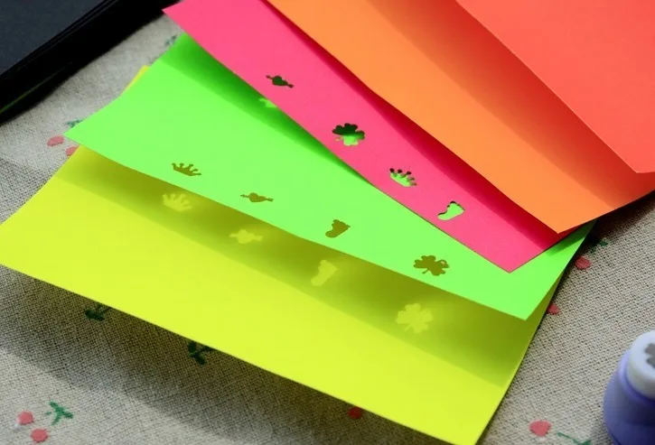 5pcs Handmade Sticker Kids Educational Material DIY Album Scrapbook Card Embossed Paper for Scrapbooking Punches | Дом и сад
