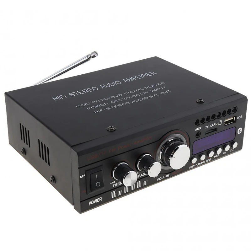 Kentiger DC12V Bluetooth 2CH Hi Fi стерео аудио усилитель мощности цифровой плеер Поддержка