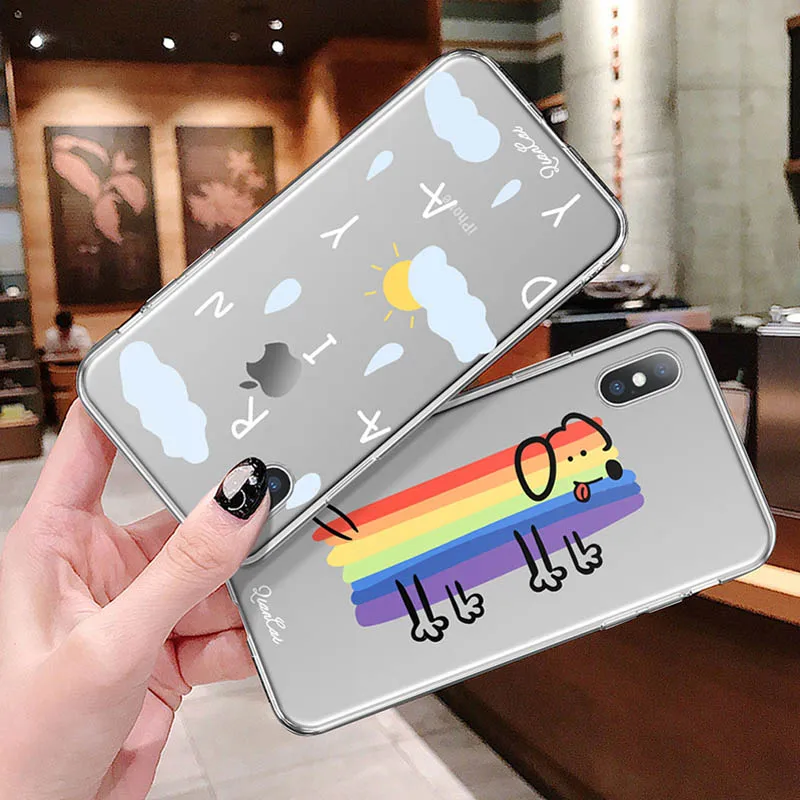Прозрачный чехол USLION для iPhone X XS XR Xs Max 5 6 6s 7 8 Plus |