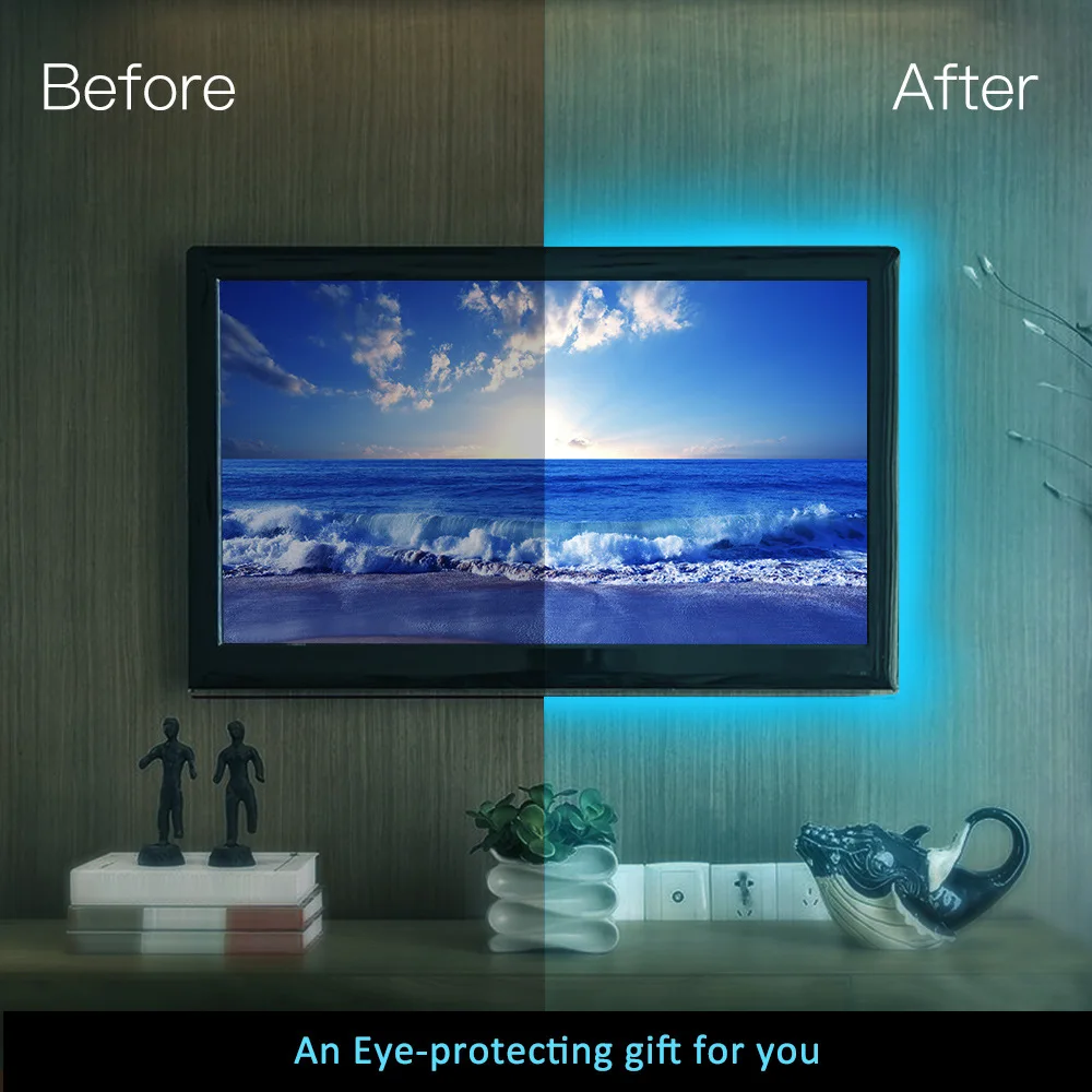 Светодиодная лента RGB с USB-кабелем неосветильник светильник для смартфонов