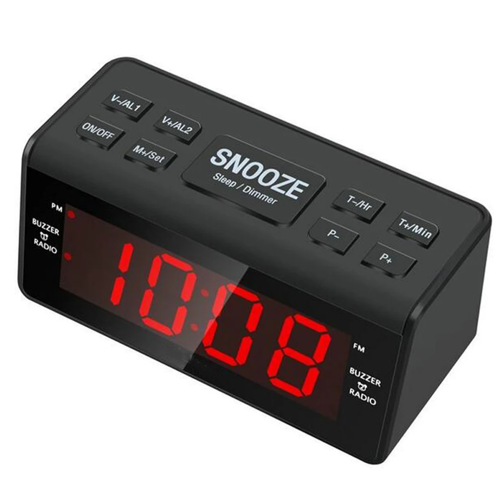Современный AM/FM радио таймер сна цифровой Будильник проекционный повторения