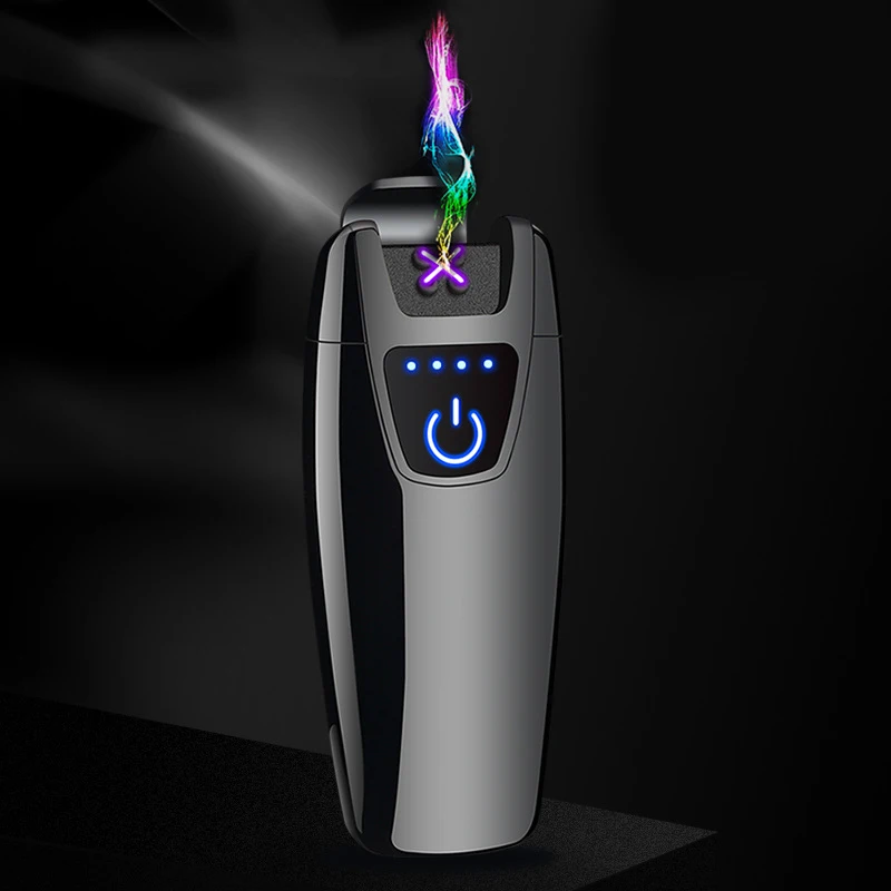 Новинка тонкая сигарета с зарядкой от Usb зажигалка экраном для нажатия