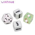 VATINE 4 шт.компл. Юмор Азартные игры Забавные эротические игральные кости для взрослых игр 12 Сторон Секс-игрушки для пары