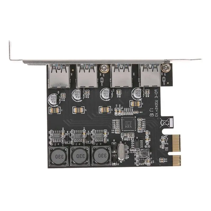 U3V04S + 4 портовая pci E USB 3 0 PCIe Плата расширения PCI Express usb хаб адаптер|Платы расширения|