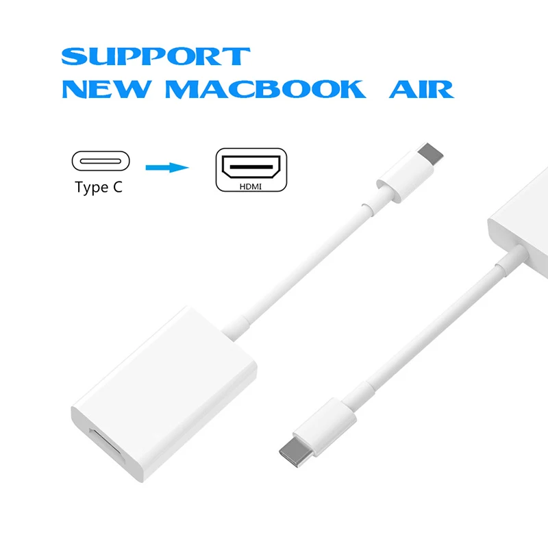 Кабель преобразователь штырь гнездо 4K Type C 3 1 в HDMI Для iMac Macbook для SAMSUNG USB