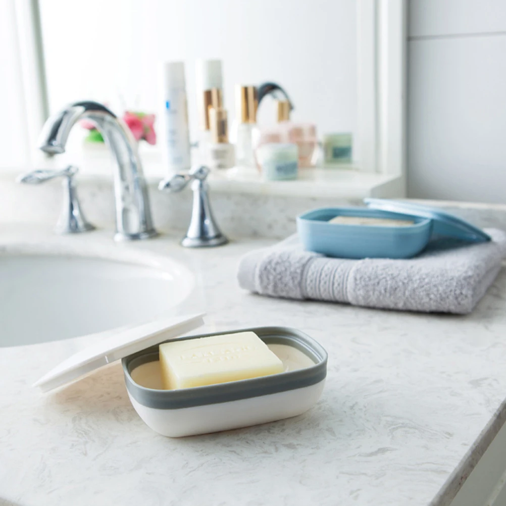 2 шт. мыльница легкая водонепроницаемая портативная прочная держатель для мыла