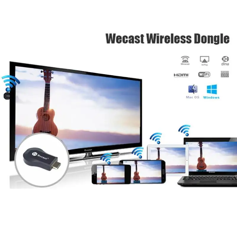 C2 + мини WiFi Дисплей HDMI Full HD 1080P tv Stick Miracast DLNA приемник Ключ адаптер для ноутбук с HDTV