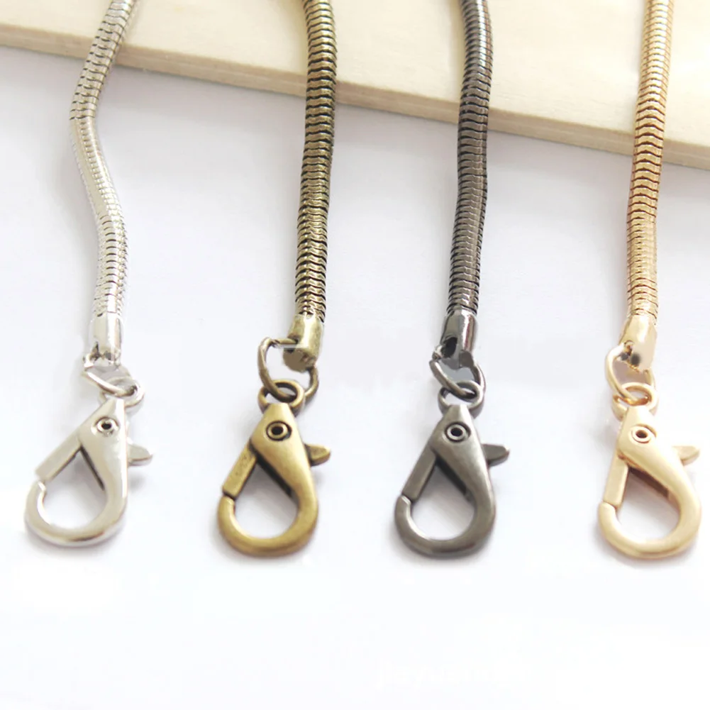 

Hot Sale 120cm Metal Chain For Shoulder Bags Handbag Buckle Handle DIY Belt for Bag Strap Replacement Hardware Bag Accessories