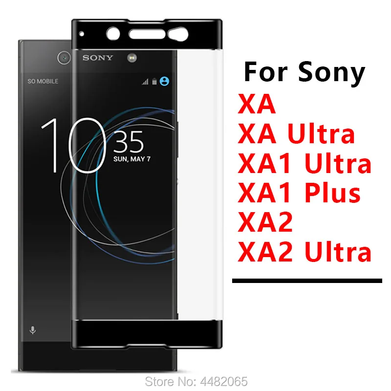 Защитный чехол из закаленного стекла для Sony Xperia Xa Xa1 Plus Xa2 Ультра Защитная пленка