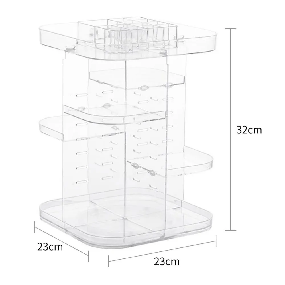 2019 1PC 360 Degrees Rotating Cosmetic Storage Rack Lipstick Jewelry Case Holder Display Stand Box MakeUp Organizer | Дом и сад
