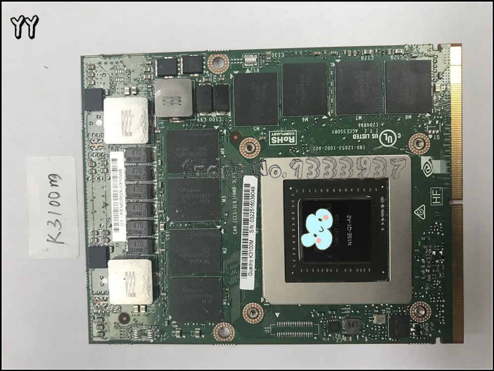 K3100M K3100 4G N15E Q1 A2 видеокарта для DELL M6700 M6800 M6600 HP 8740W 8760W Дисплей графическая