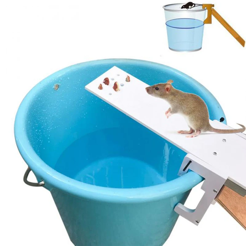 

Home Garden Pest Controller Rat Trap Quick Kill Seesaw Mouse Catcher Bait