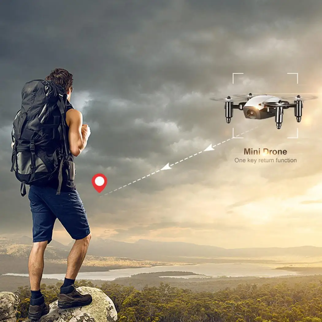 Мини складной четырехосевой летательный аппарат RC Дрон Радиоуправляемый