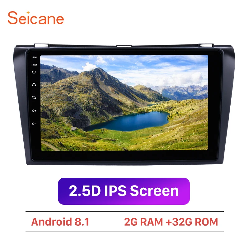 Автомобильный мультимедийный DVD плеер Seicane Android 8 1 2Din для 2004 2005 2006 2007 2008 2009 1024 Mazda 3