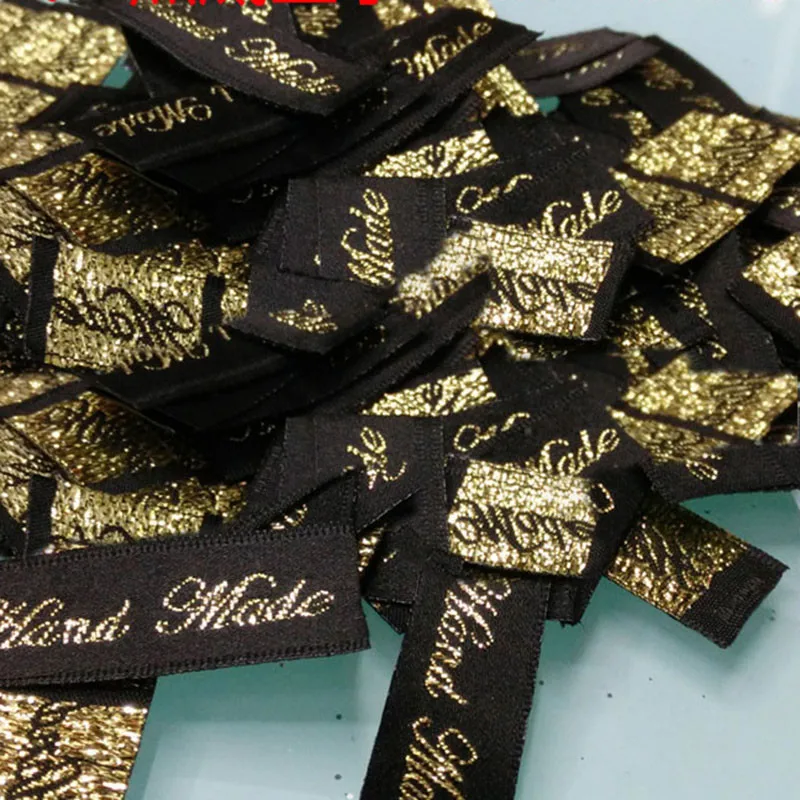 Lychee 100pcs Satin Handmade Label Sewing Garment Embossing Tags DIY Factory Wholesale Home Collection New Arrival | Дом и сад