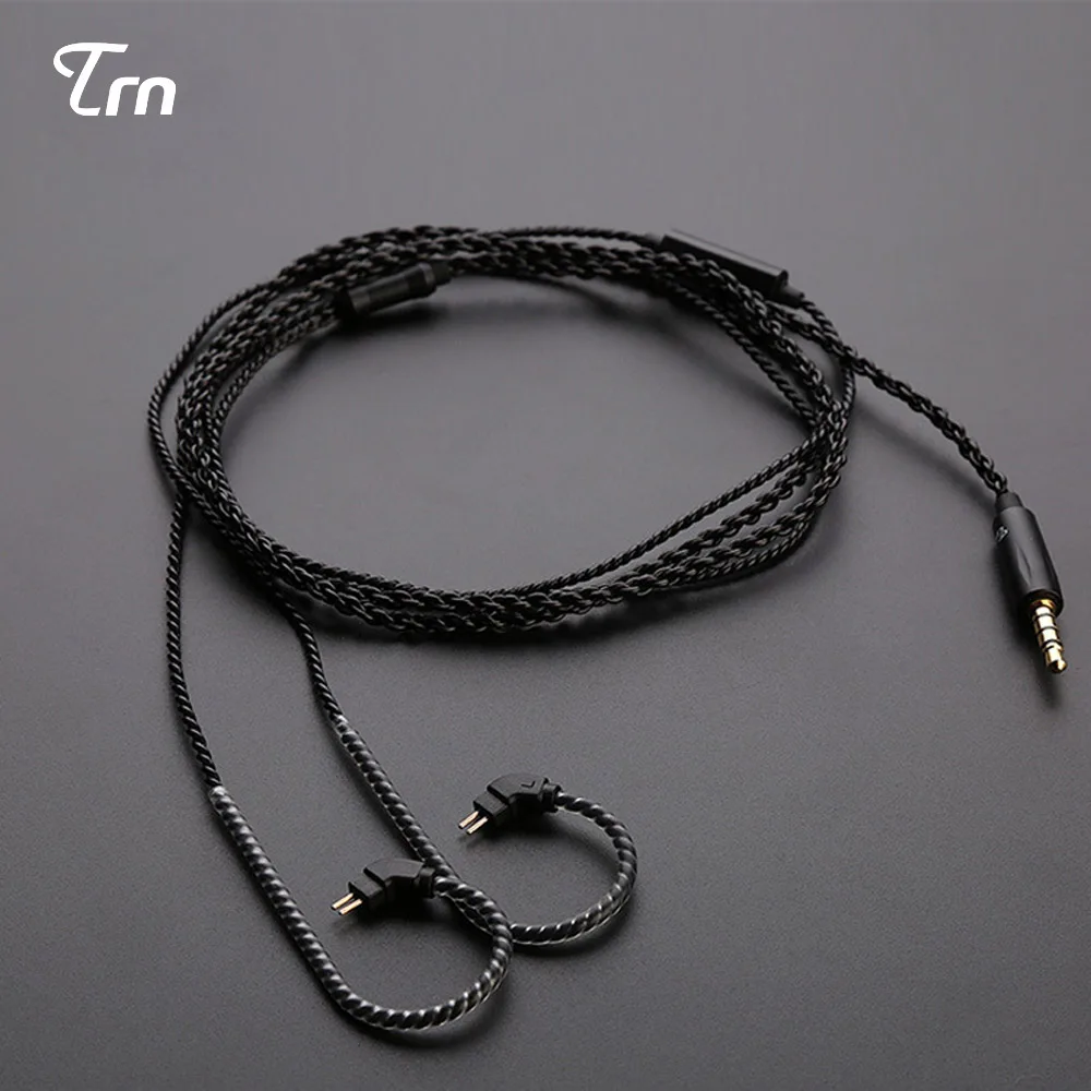 TRN A1 S Сменный кабель для наушников 2 Pin Модернизированный с микрофоном