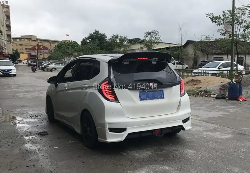 Для Honda Fit Jazz 2014 2015 2016 2017 2018 2019 ABS пластиковый Неокрашенный Грунтовка Цвет сзади