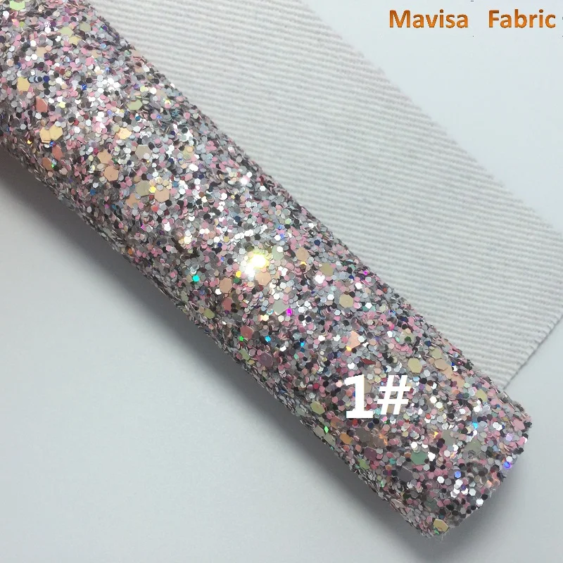 1PCS A4 SIZE 21X29cm Synthetic Leather Artificial Chunky Glitter Fabric For Bow DIY handbags shoes MK089 | Дом и сад