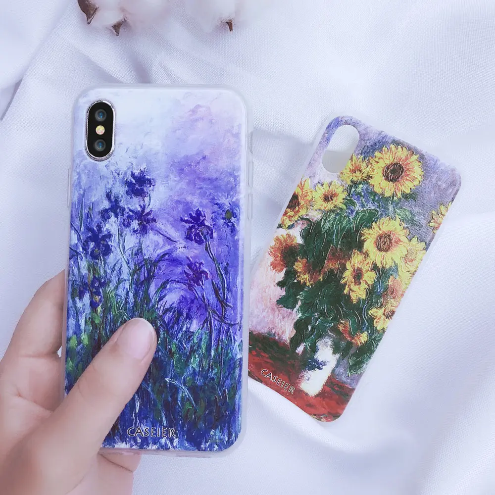 CASEIER винтажные чехлы для iPhone 5S X 8 7 6 6S Plus XR XS MAX из мягкого силикона | Мобильные