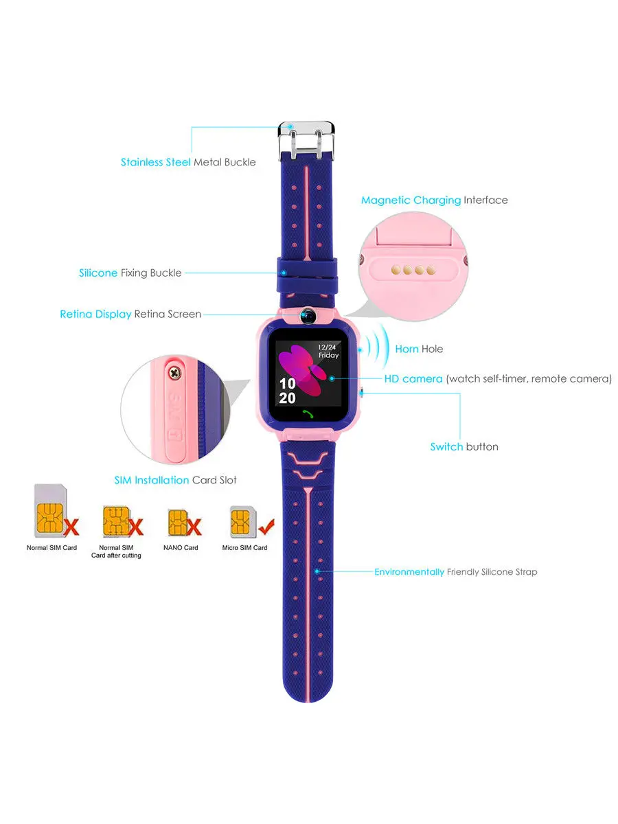 NEW Waterproof Smart Kids Child Watch Phone Call Alarm Step counter Camera | Электроника