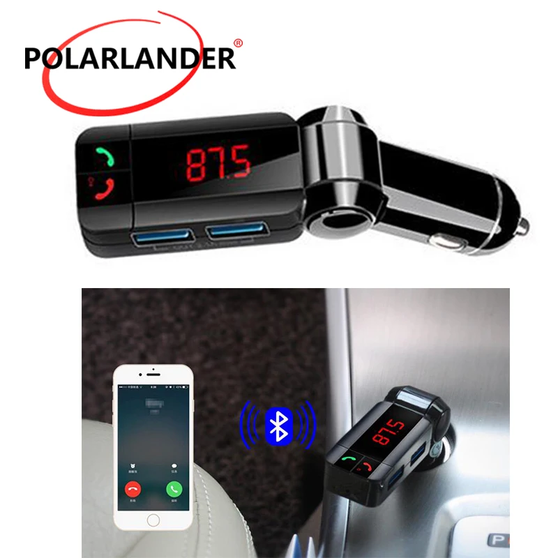 New Bluetooth Handsfree For Smart Phone CarKit FM Transmitter MP3 Player Car Kit Charger | Автомобили и мотоциклы