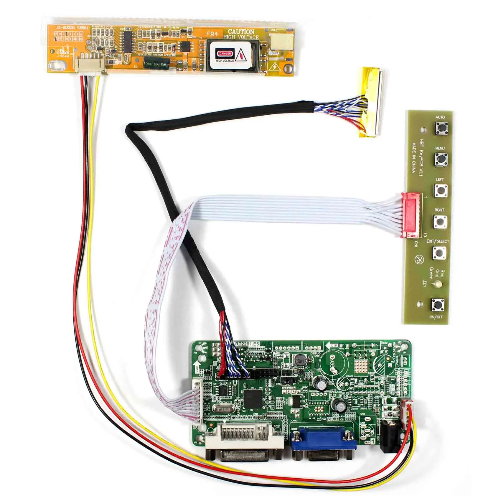 VGA + DVI ЖК-плата контроллера для 17 дюймов ~ 19 ЖК-панель DIY ЖК-монитор | Электроника