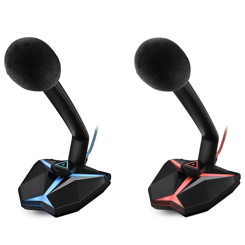 G33 игровой микрофон Настольный Конденсатор Запись светодиодный индикатор Usb