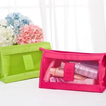 В Лидер продаж Multi function Travel Rip Stop Grid Cosmetics косметичка для