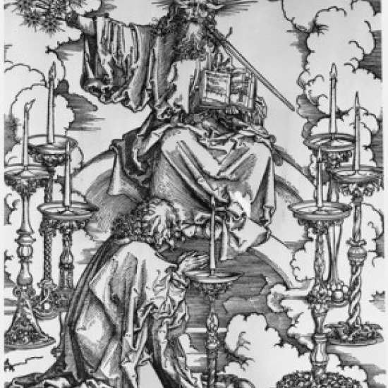 Vision of the Seven Candlesticks Albrecht Durer (1471 1528 немецкий) гравировка печать плакатов
