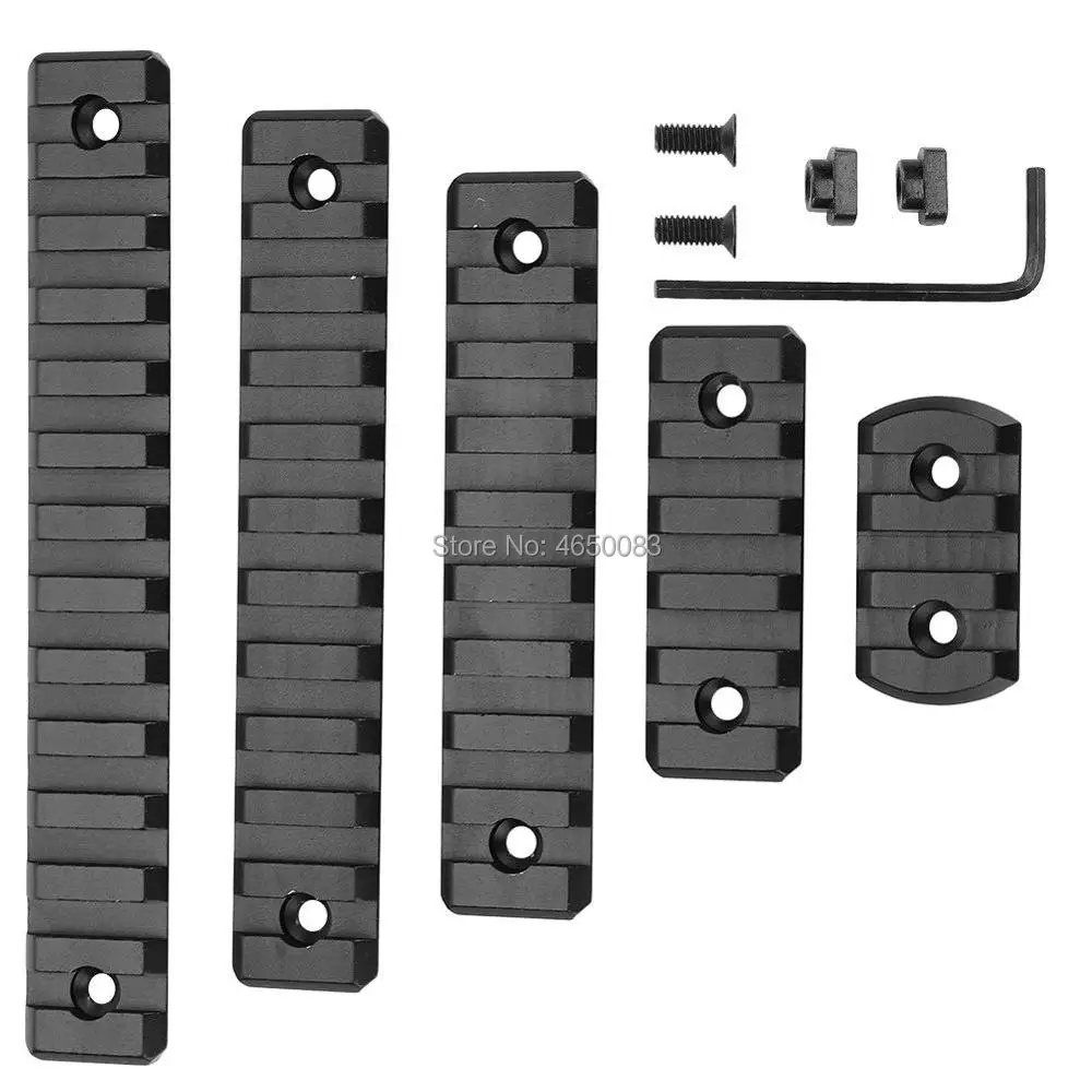 5 шт./компл. тактическая M Lok Picatinny Rail 7 9 11 13 слотов Mlok крепление для прицела Weaver
