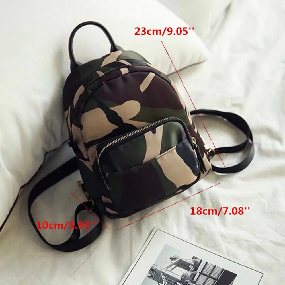 FGGS Women Backpack Nylon Shoulder School Travel Bag Small Casual backpack(Camouflage) | Багаж и сумки