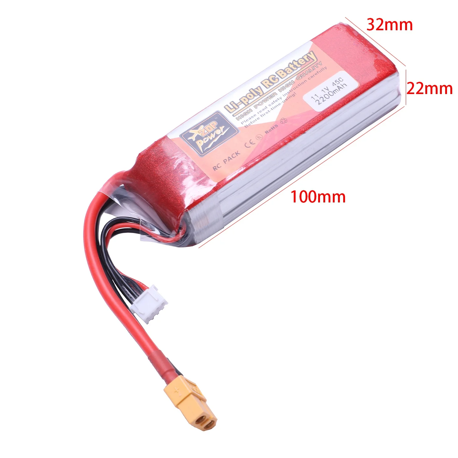 ZOP POWER 2200 мАч 11 1 В 3S 45C Lipo Battery XT60 разъем для радиоуправляемого квадрокоптера