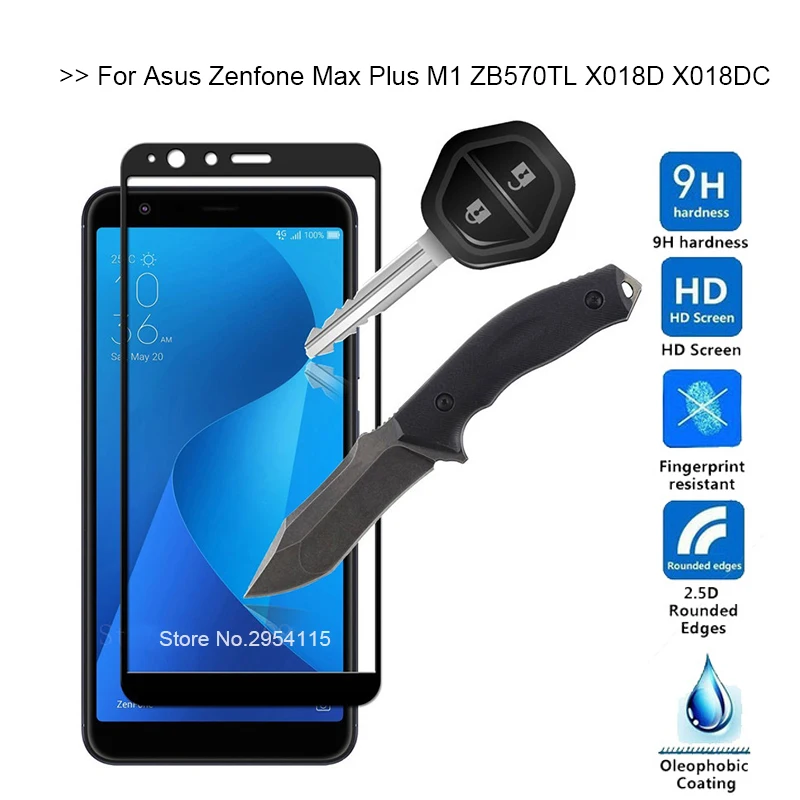 Закаленное стекло для Asus Zenfone Max Plus M1 Защита экрана ZB570TL X018D X018DC защитная