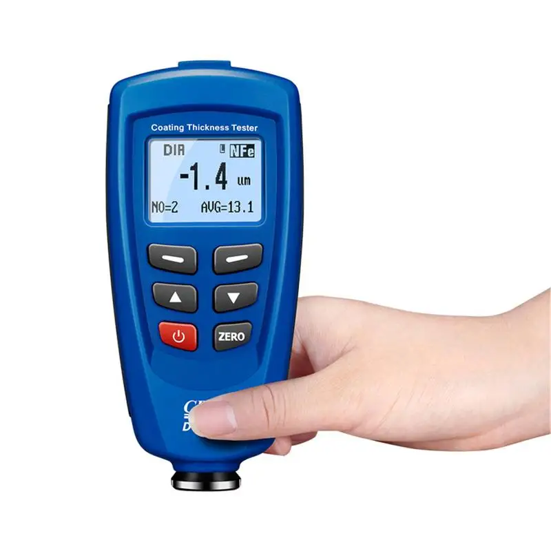 Цифровой DT 156 измеритель толщины покрытия краски Тестер 0 ~ 1250um со встроенным Авто