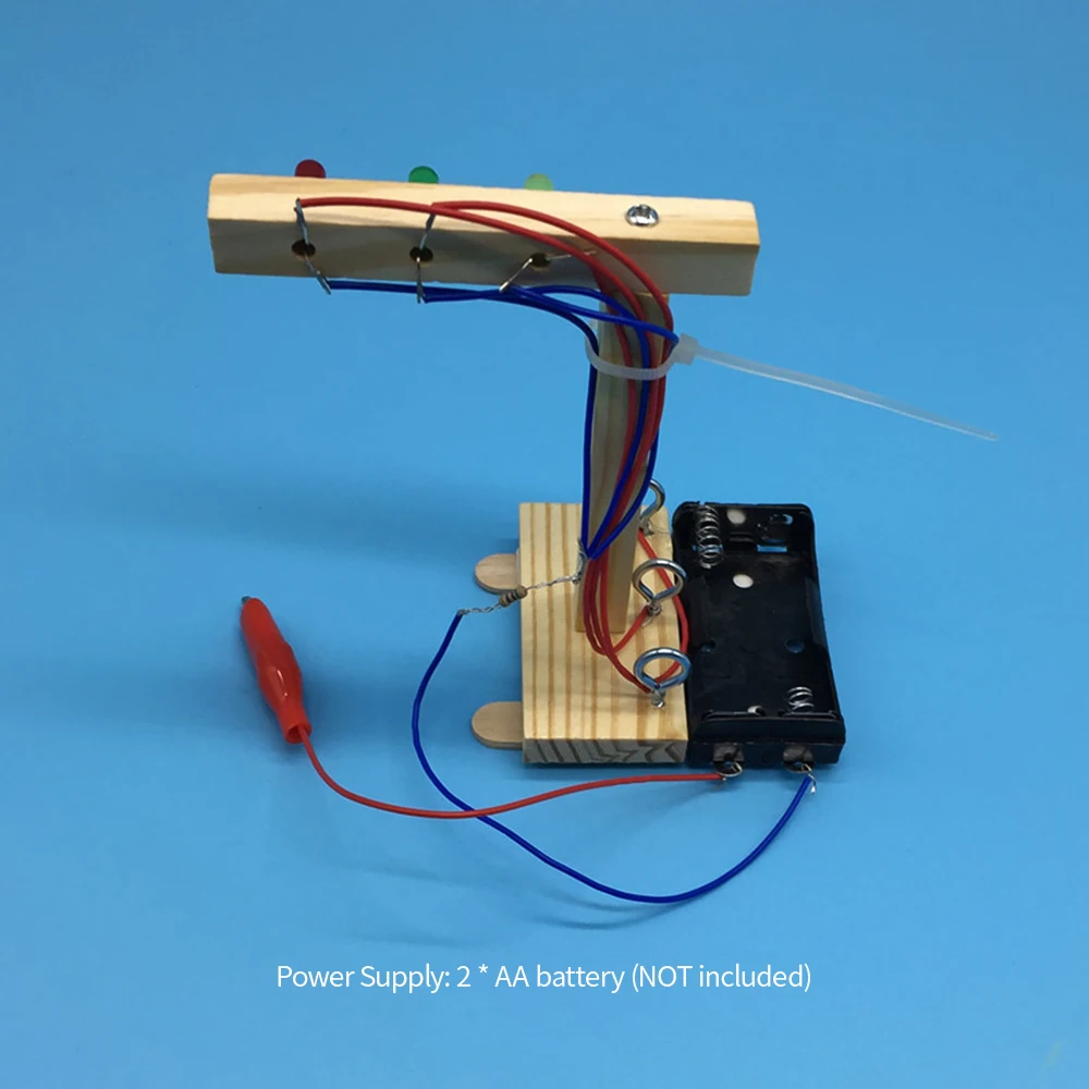 Деревянные светофоры DIY Набор детская игрушка набор для детей Наука и технологии