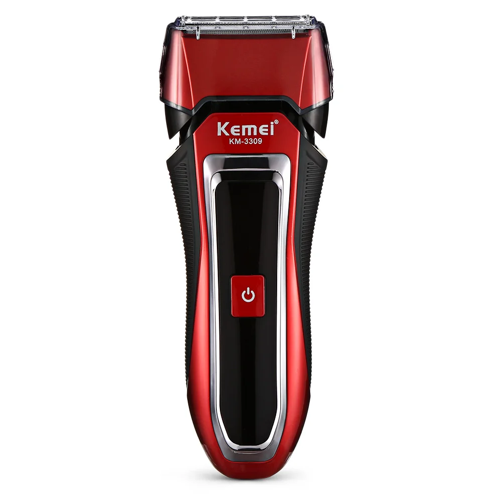 Kemei KM 3309 полностью моющиеся мужские электробритва 3 3D плавающее лезвие