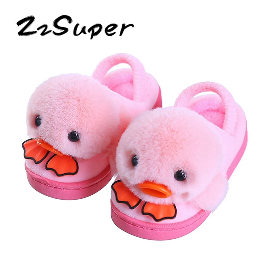ZzSuper/2018 г. зимняя домашняя обувь для девочек на новый год теплые меховые тапочки с