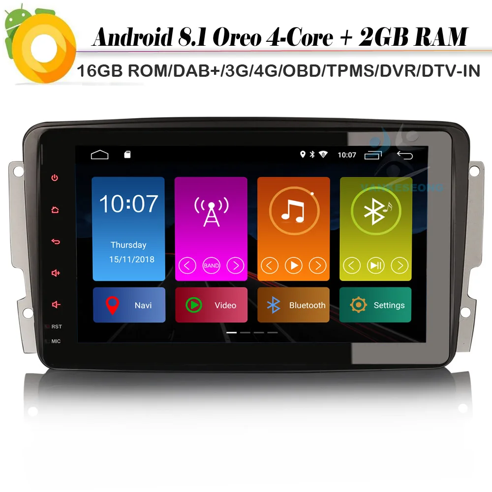 Автомагнитола DAB + 8 дюймов Android 1 GPS навигатор для Mercedes Benz C/CLC/CLK Class W203 W209 W463 Viano WIFI 4G