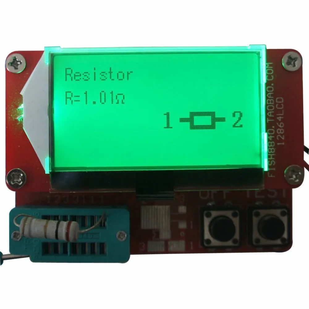 Тестер транзисторов MOS/ PNP / NPN MOSFET тестер с ЖК дисплеем Mega328 ESR 12864 | Электронные