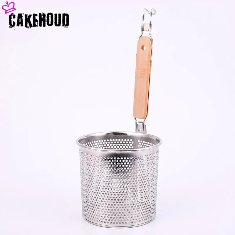 CAKEHOUD Кухонный Дуршлаг Из Нержавеющей Стали пищевое сито лапши пельменей подсети Корзина Фильтр фритюрницы для картофеля фри сушилка для приготовления пищи корзина