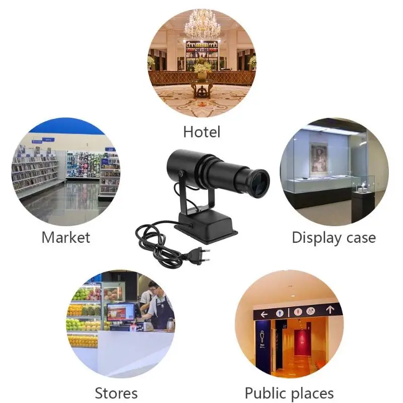 LED Projector 30W IP65 Dustproof 1200LM Advertising lmage Projection Lamp | Электроника