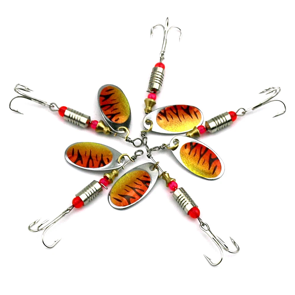 SEWS-Hengjia Spoon Lure Hard Spinnerbait Metal Spinner Fishing Lures Pesca Swimbait Tackle-10Pcs Sp068 | Спорт и развлечения