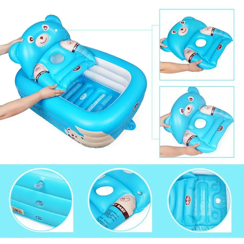 Детская ванна для новорожденных складная надувная большой утолщенный бассейн