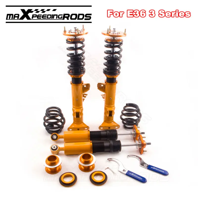 Регулируемая Coilover Комплект деталей для подвески BMW 3 серии E36 купе седан хэтчбек