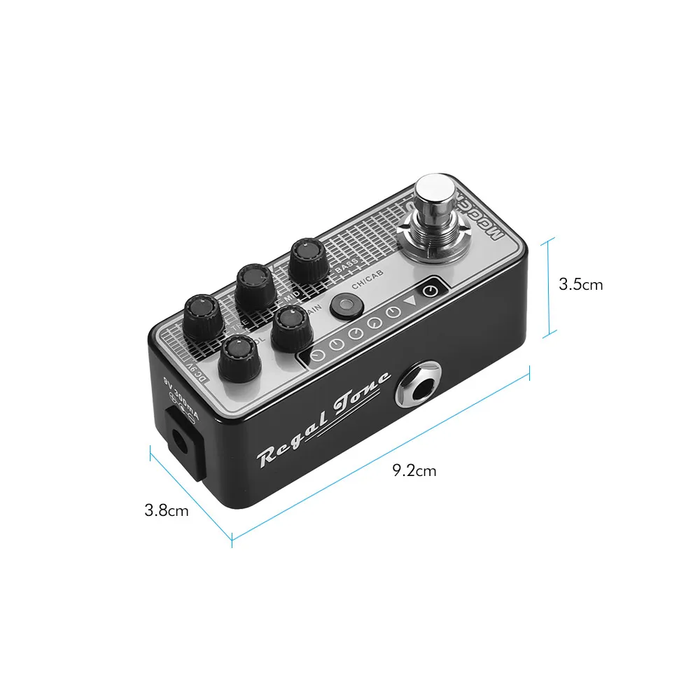MOOER MICRO PREAMP серия 007 гитарная педаль Regal Tone винтажный тон с эффектами цифровой